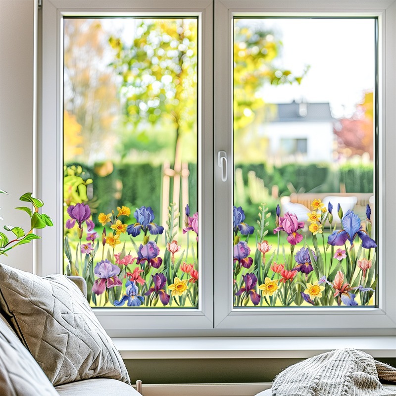 Colorful Beautiful Iris Flower - Pvc Panel Background recension och pris